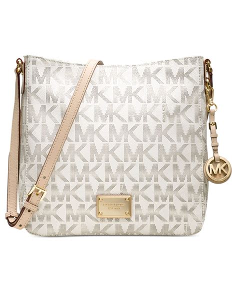 michael kors jet set blue and white|Michael Kors jet set messenger.